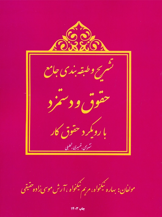 تشریح و طبقه بندی جامع حقوق و دستمزد با رویکرد حقوق کار نیکخواه ترمه