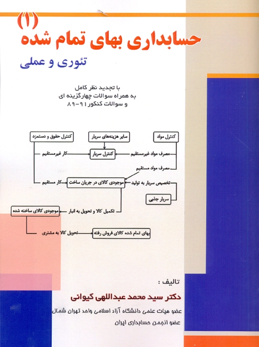 حسابداری بهای تمام شده 1 تئوری و عملی عبداللهی کیوانی ترمه